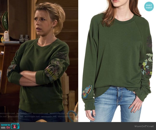 Upper Bis Brode Sweatshirt by Zadig & Voltaire worn by Stephanie Tanner (Jodie Sweetin) on Fuller House