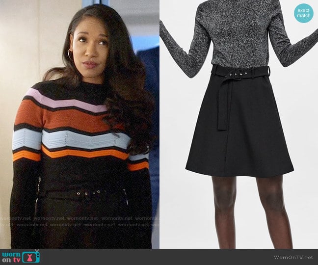 WornOnTV: Iris’s chevron sweater on The Flash | Candice Patton ...