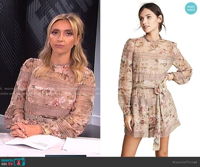 Fleeting Pintuck Romper by Zimmermann worn by Giuliana Rancic on E! News