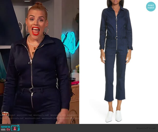 Valen Denim Jumpsuit by 3x1 NYC worn by Busy Philipps  on Busy Tonight