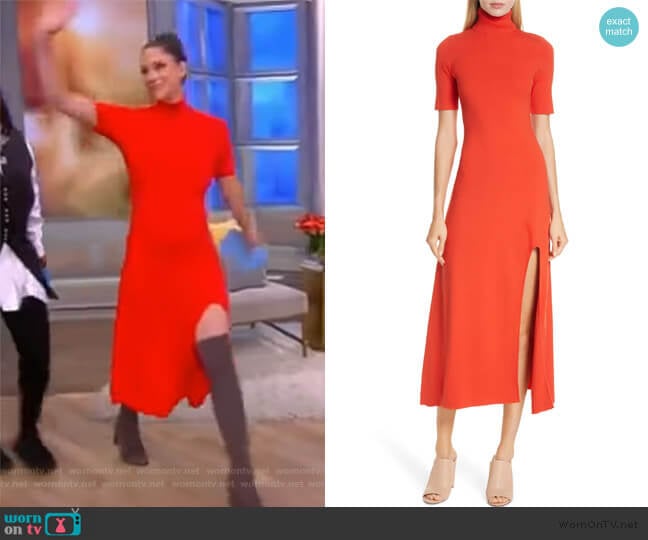 Caplan Turtleneck Dress by ALC worn by Abby Huntsman on The View