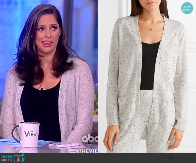 Cashmere Cardigan by Anthony Thomas Melillo worn by Abby Huntsman on The View