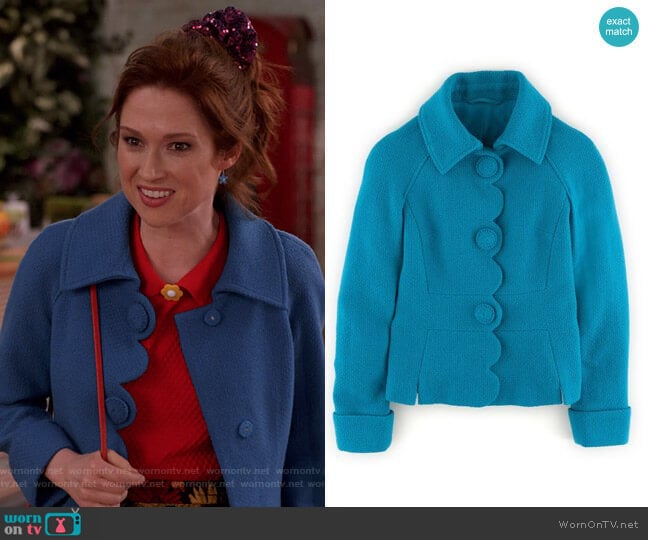 Alice Jacket by Boden worn by Kimmy Schmidt (Ellie Kemper) on Unbreakable Kimmy Schmidt