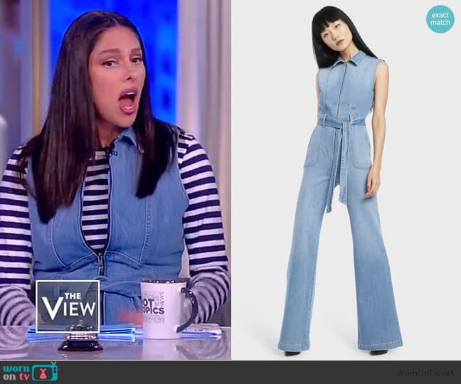 Gorgeous Sexy 70's Jumpsuit by Alice + Olivia worn by Abby Huntsman on The View