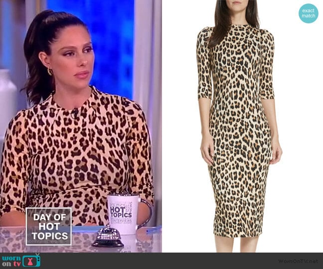 Delora Dress by Alice + Olivia worn by Abby Huntsman on The View