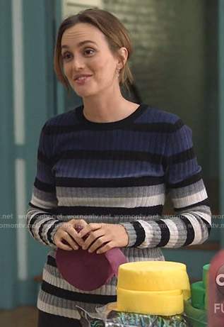 Angie’s striped ombre sweater on Single Parents