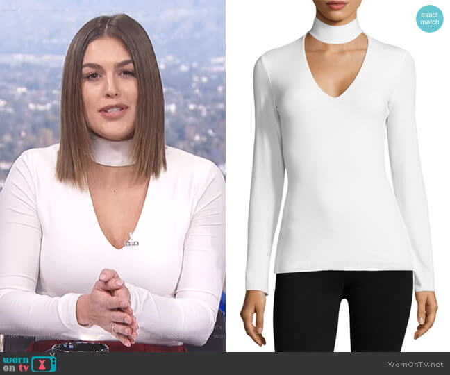 Tokyo Choker Top by Bailey 44 worn by Carissa Loethen Culiner on E! News