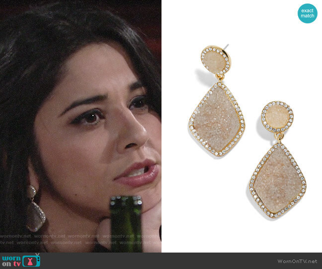 Baublebar Ember Earrings worn by Mia Rosales (Noemi Gonzalez) on The Young and the Restless