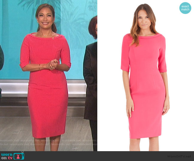 Nuelle Sheath Dress by Black Halo worn by Carrie Inaba on The Talk