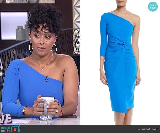 Tristin Dress by Chiara Boni La Petite Robe worn by Tamera Mowry on The Real