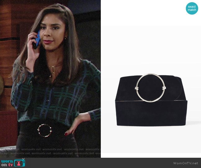 Club Monaco Elowen Belt worn by Kerry Johnson (Alice Hunter) on The Young and the Restless