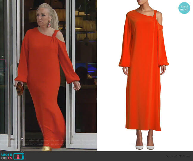 Shontae Knot Crepe Maxi Dress by Elizabeth and James worn by Margaret Josephs on The Real Housewives of New Jersey