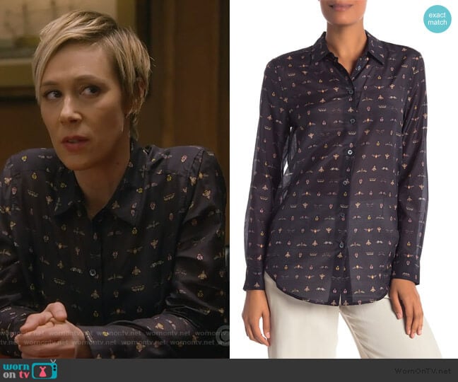 Essential Button Up Blouse by Equipment worn by Bonnie Winterbottom (Liza Weil) on How to Get Away with Murder