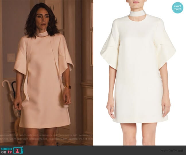 Wool & Silk Gazar Shift Dress by Fendi worn by Samantha Delmonico (Annie Parisse) on Friends from College