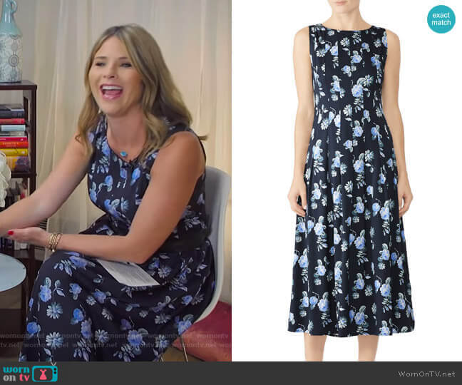 Flowy Pleat Dress by Becken worn by Jenna Bush Hager on Today