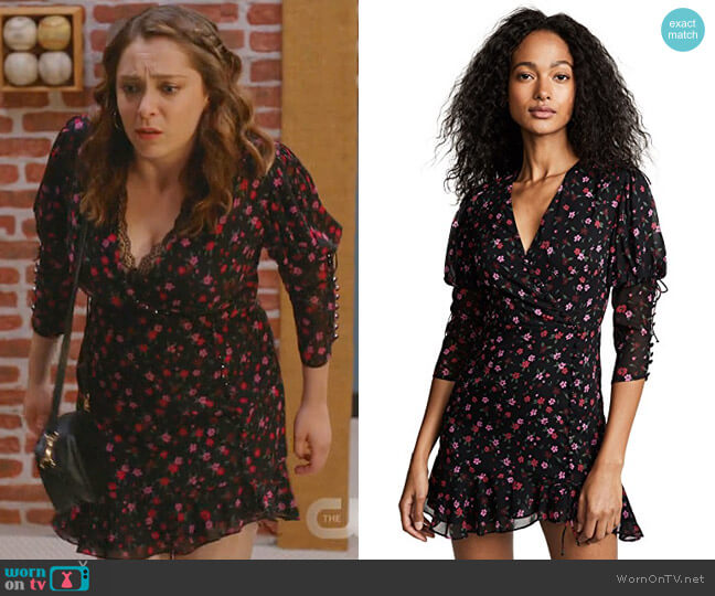 Rosie Dress by For Love & Lemons worn by Rebecca Bunch (Rachel Bloom) on Crazy Ex-Girlfriend