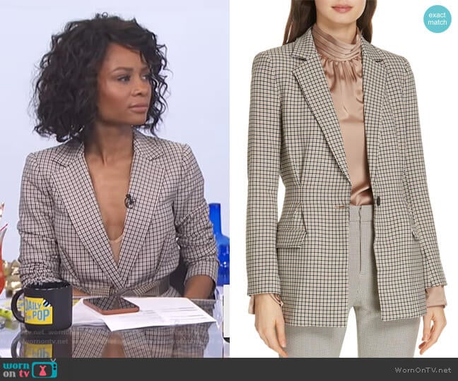 Martia C Blazer by Joie worn by Zuri Hall on E! News