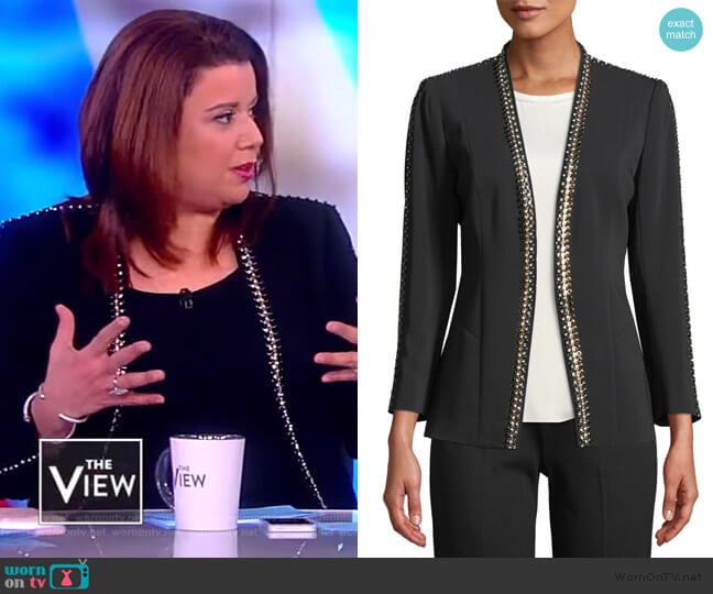 Ken Studded Blazer Jacket by Kobi Halperin worn by Ana Navarro on The View