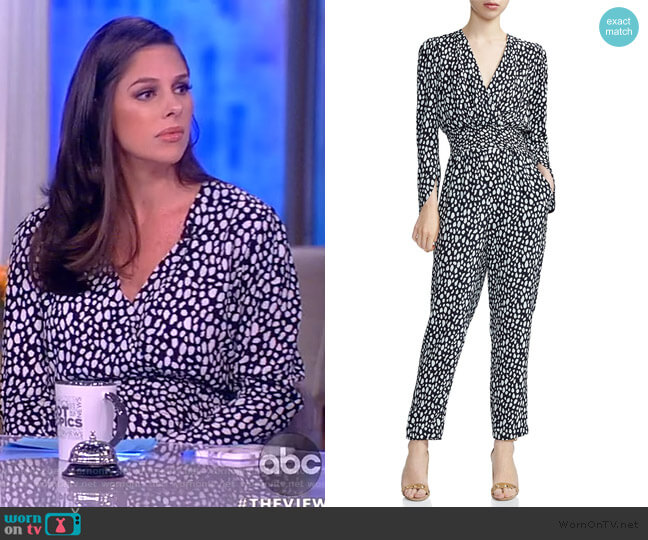 Posima Cloud Print Jumpsuit by Maje worn by Abby Huntsman on The View