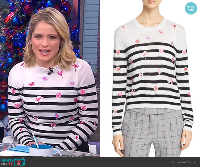 Rita Sweater by Marella worn by Sara Haines  on Good Morning America