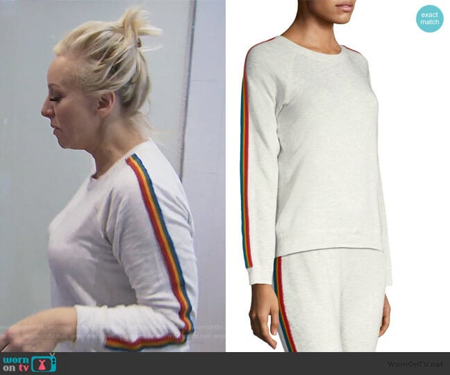 Vintage Rainbow Sweatshirt by Monrow worn by Margaret Josephs on The Real Housewives of New Jersey