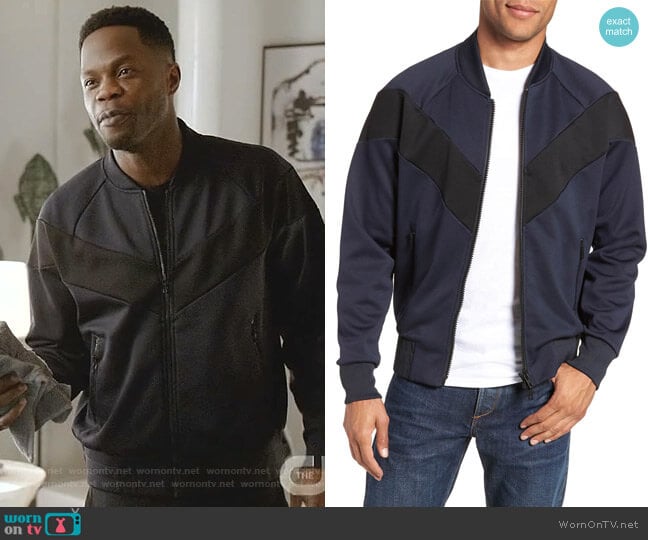 WornOnTV: Jeff’s colorblock zip-front jacket on Dynasty | Sam Adegoke ...