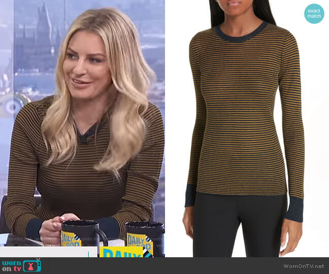 Raina Sweater by Rag & Bone worn by Morgan Stewart on E! News