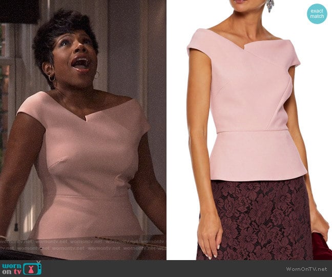 Elmswell Top by Roland Mouret worn by Rose (Sheryl Lee Ralph) on Fam