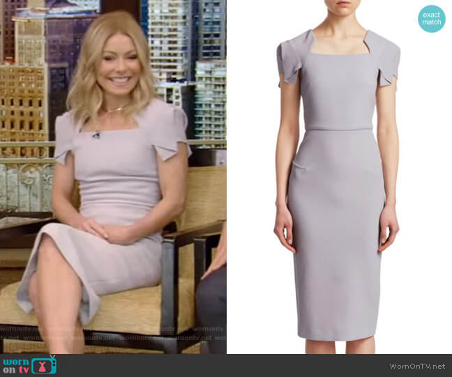 Royston Dress by Roland Mouret worn by Kelly Ripa on Live with Kelly and Mark