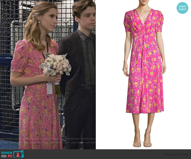 Lea dress by Saloni worn by Stephanie 'Stevie' McCord (Wallis Currie-Wood) on Madam Secretary