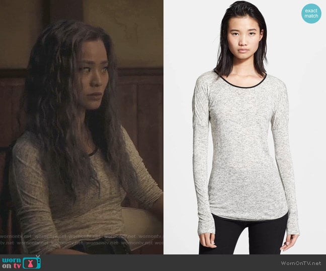 Spine Tee by Rag & Bone worn by Clarice Fong (Jamie Chung) on The Gifted