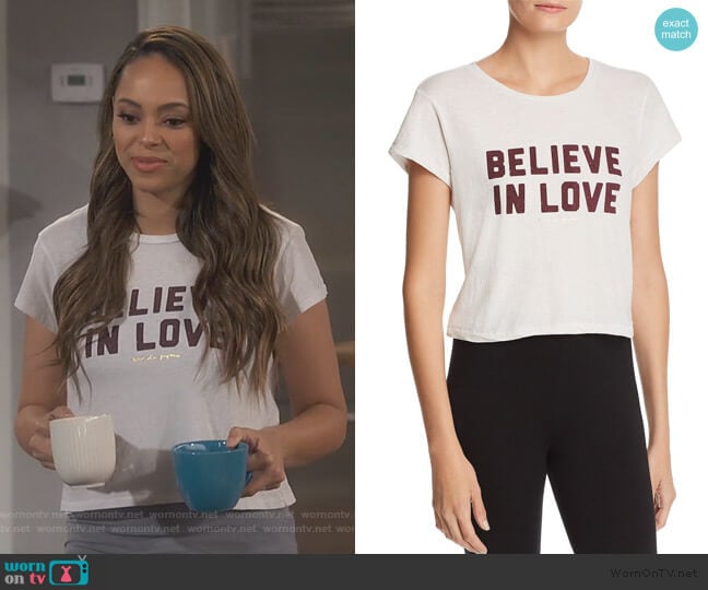 Claire’s believe in love tee on Happy Together