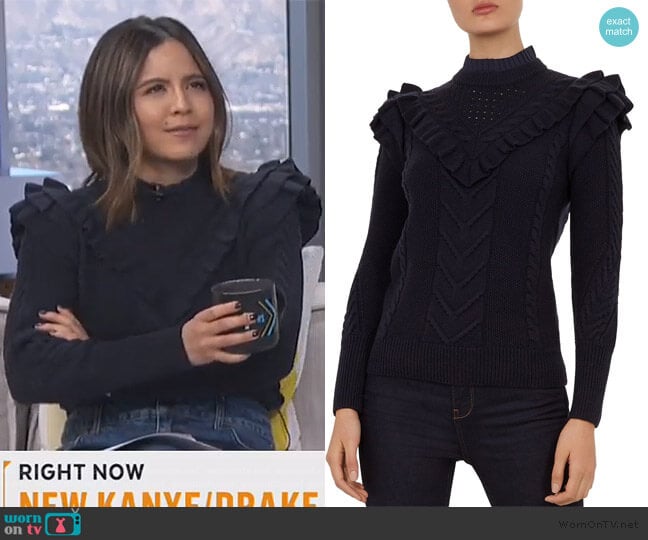 Denita Sweater by Ted Baker worn by Erin Lim on E! News