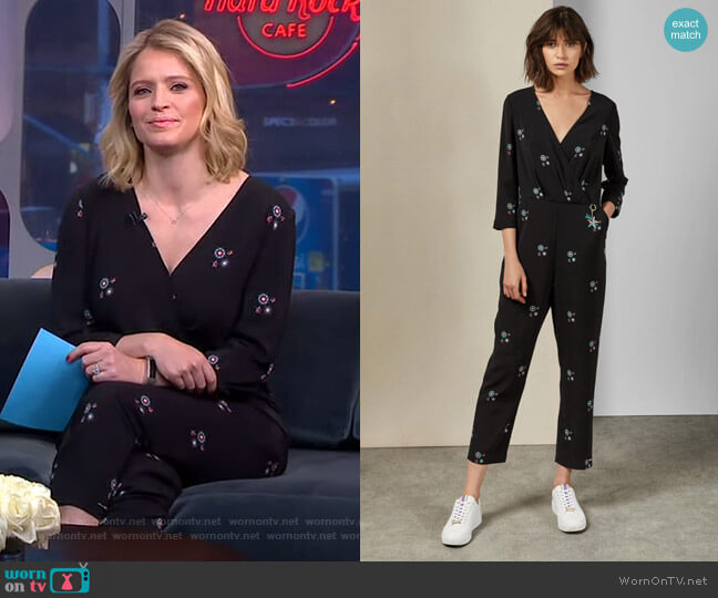 Duasba Jumpsuit by Ted Baker worn by Sara Haines  on Good Morning America