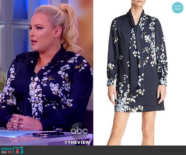 Jazmiin Graceful Tie-Neck Dress by Ted Baker worn by Meghan McCain on The View