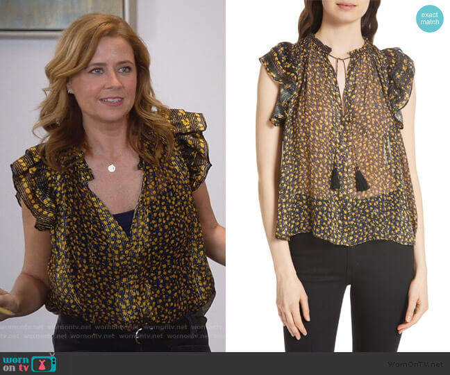 Doria Top by Ulla Johnson worn by Lena (Jenna Fischer) on Splitting Up Together