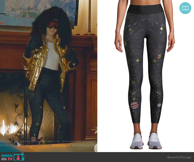Ultra High Galaxy Leggings by Ultracor worn by Kirby Anders (Maddison Brown) on Dynasty