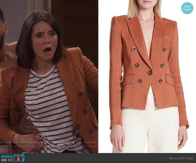 Diego Dickey Jacket by Veronica Beard worn by Clem (Nina Dobrev) on Fam