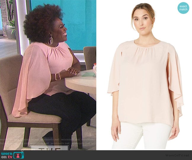 WornOnTV: Sheryl’s pink drape sleeve top on The Talk | Sheryl Underwood ...