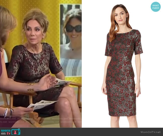 WornOnTV: Kathie’s metallic floral dress on Today | Kathie Lee Gifford ...