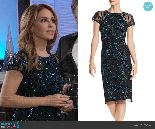 Wornontv Olivias Blue Embellished Nye Dress On General Hospital Lisa Lo Cicero Clothes And