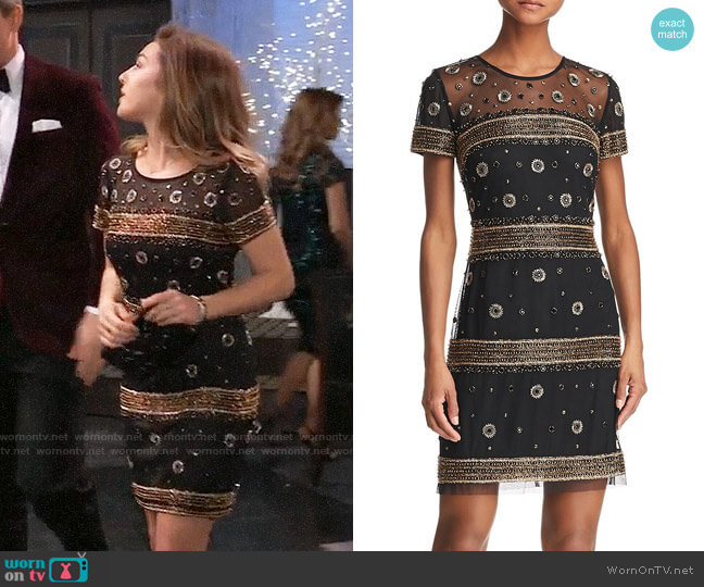 Aidan Mattox Beaded Cocktail Dress worn by Kristina Corinthos (Lexi Ainsworth) on General Hospital