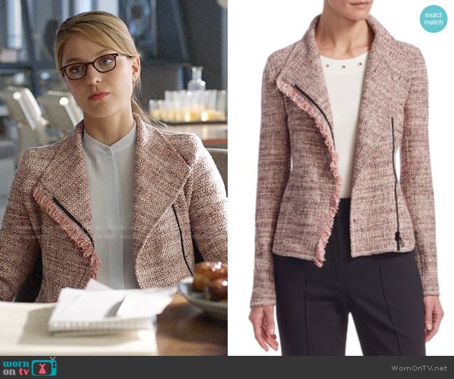 Akris Punto Tweed Jacket worn by Kara Danvers (Melissa Benoist) on Supergirl