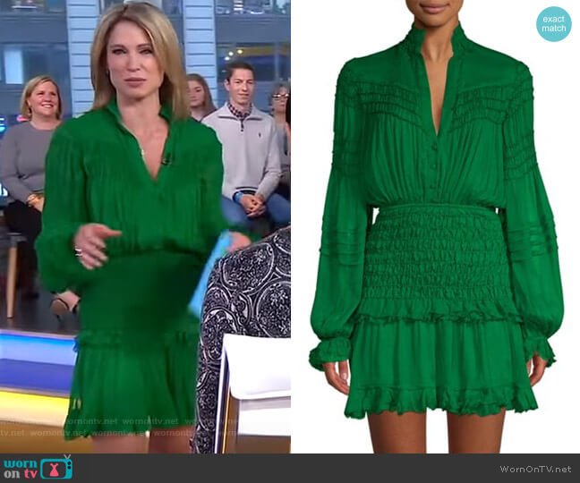 Shaina Mini Dress by Alexis worn by Amy Robach  on Good Morning America
