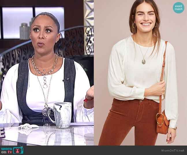 Dolan Left Coast Hewson Top from Anthropologie worn by Tamera Mowry on The Real