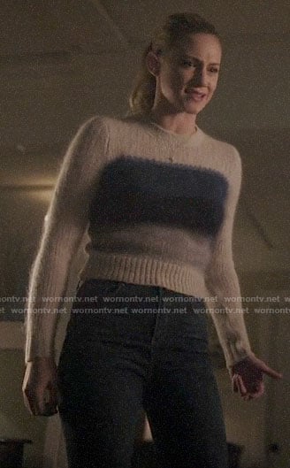 Betty's blue ombre striped sweater on Riverdale