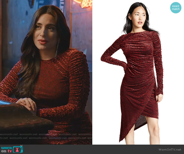 Breakthrough Midi Dress by C/Meo Collective worn by Cristal Jennings (Daniella Alonso) on Dynasty