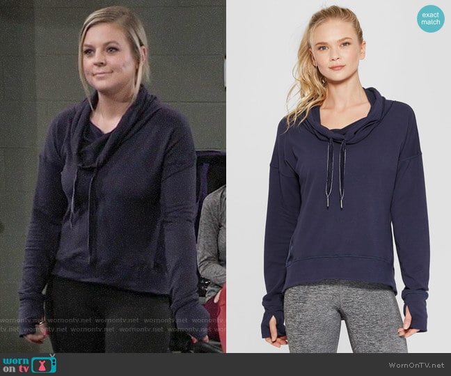 C9 Champion Cozy Pullover worn by Maxie Jones (Kirsten Storms) on General Hospital