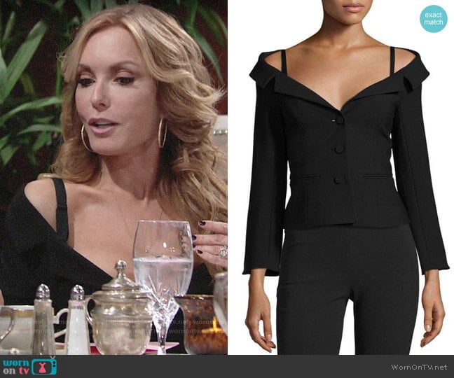 Cinq a Sept Angelina Blazer worn by Lauren Fenmore (Tracey Bregman) on The Young and the Restless