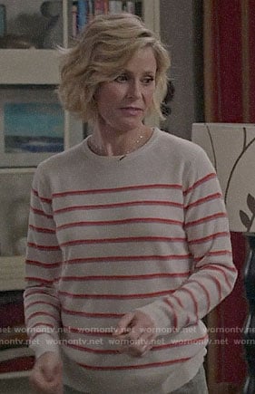 Claire's red striped sweater on Modern Family